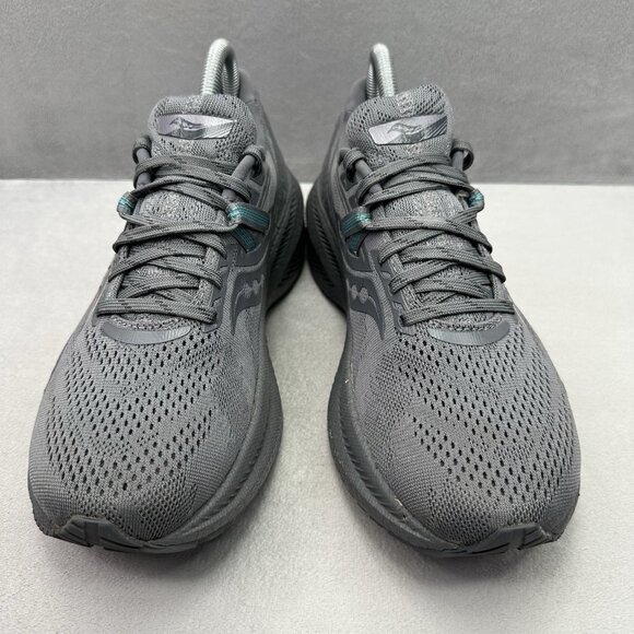 Womens Size 8.5 Saucony Triumph 20 Shoes Asphalt Grey Athletic Running Sneakers - Picture 2 of 8